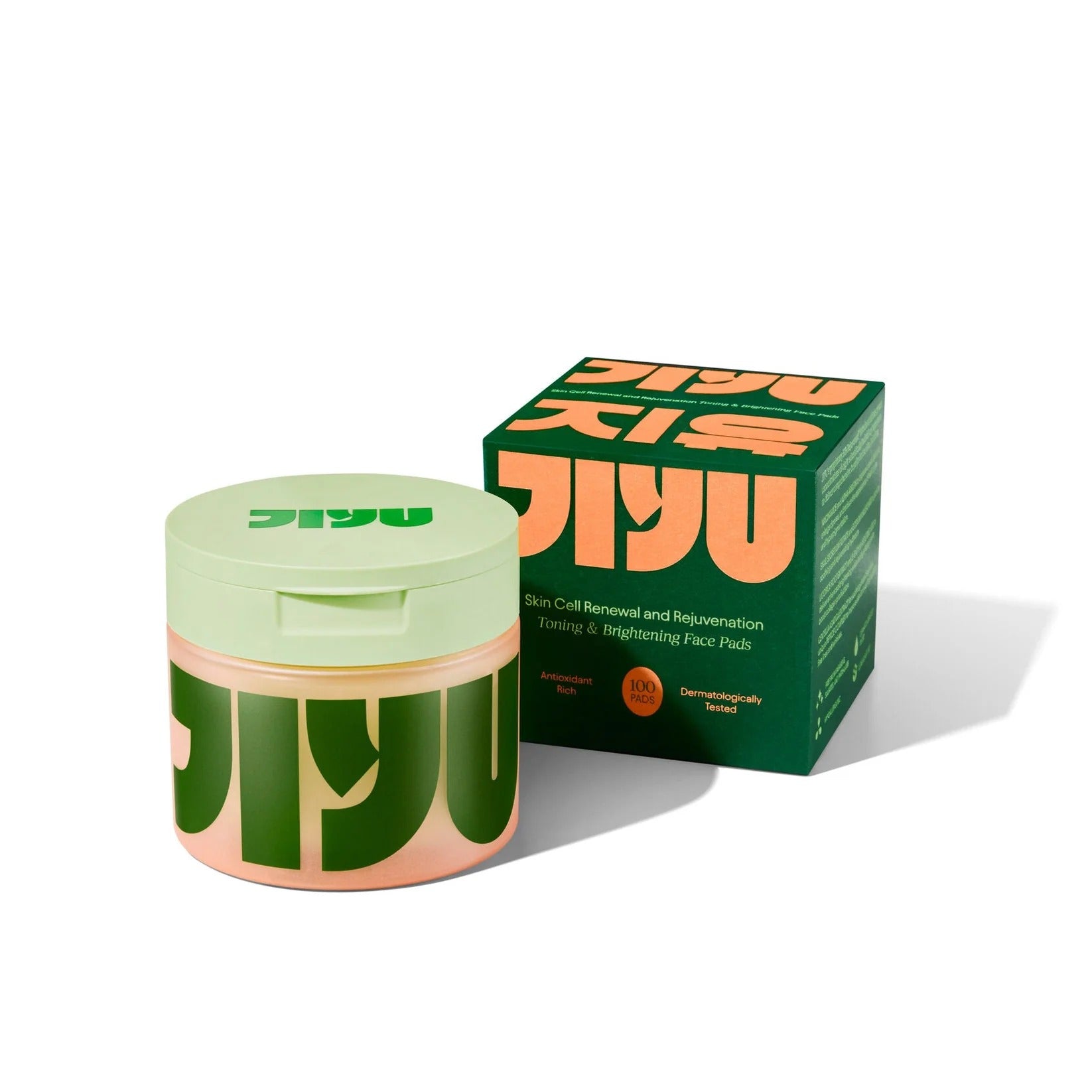 JIYU Toner Pads - Korean Skincare for Dark Spots, Wrinkles & Dull Skin - Hydrating Facial Treatment with Snail Mucin, Niacinamide, Peptides & Centella - 100 Count JIYU